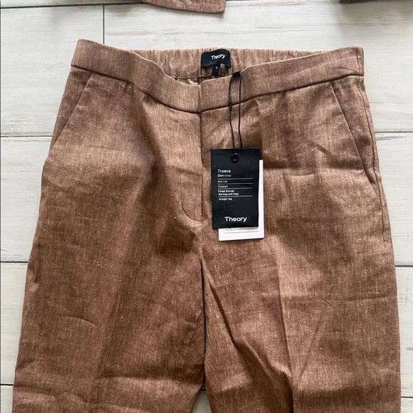 Theory Brown Women's Pants & Jacket Set - Picture 2 of 5
